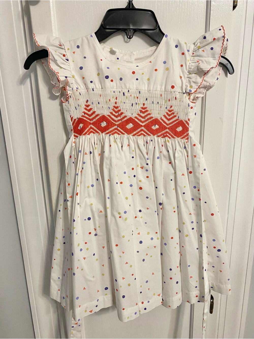 Oso and Me Polka Dot smocked dress